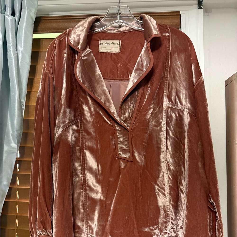 We The Free Luxy velvet shirt Size Large